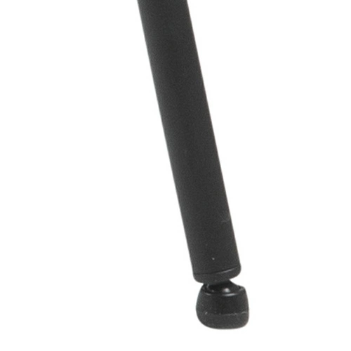 Krzesło do jadalni Lima tapicerowane welurowe czarne z podłokietnikami Actona łatwe czyszczenie