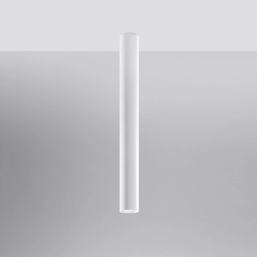 Plafon sufitowy biały nowoczesny metalowy Lagos 60 do salonu kuchni i sypialni Sollux