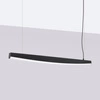 Nowoczesna lampa wisząca JORUN 120 czarna LED regulowana do salonu i jadalni