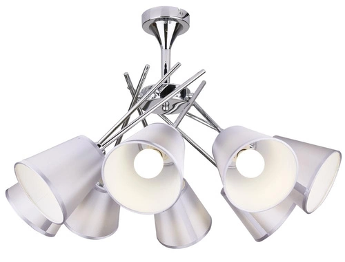 Lampa wisząca Vox 8x40W E14 chrom  z abażurem