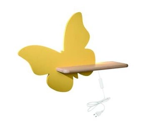 Kinkiet Butterfly lampa 5W LED 4000K iq kids z przew złoty
