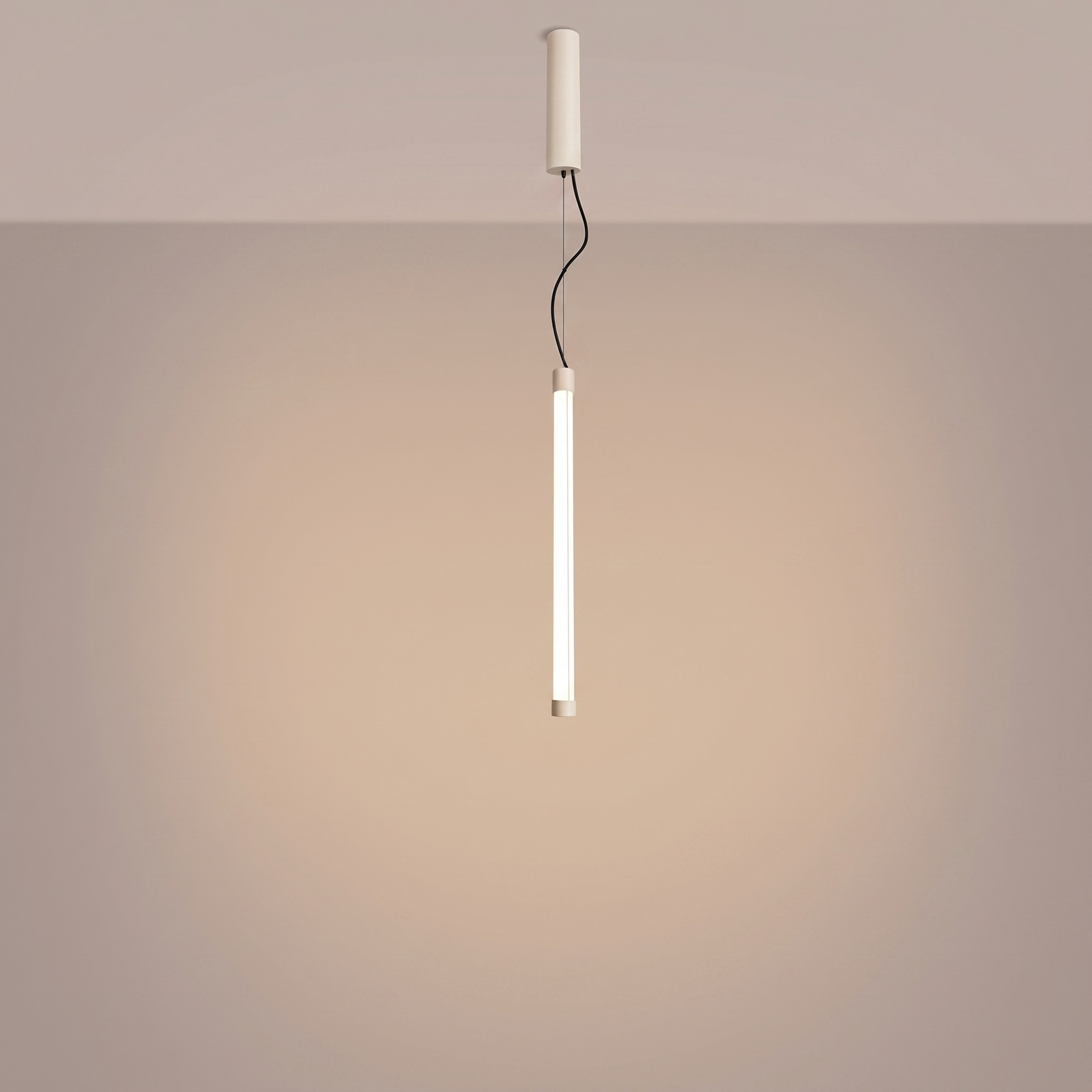 Lampa wisząca TRANG 50 beżowa LED regulowana nad wyspę