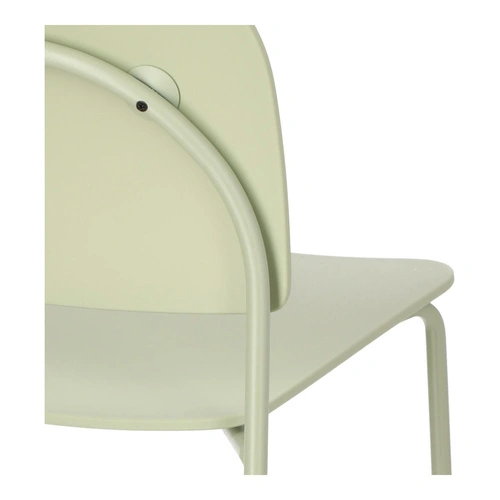 Krzesło Ravio zielone nowoczesne z tworzywa do jadalni i kuchni