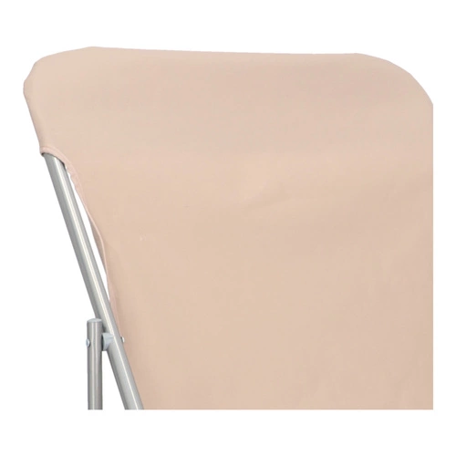 Leżak ogrodowy Setuba beżowy składany regulowany nowoczesny na taras i balkon 5five