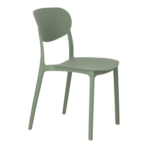 Krzesło Plasta zielone z polipropylenu do kuchni i ogrodu sztaplowane nowoczesne 5five