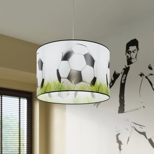 Nowoczesna lampa wisząca FOOTBALL C 40 do pokoju dziecka motyw piłki nożnej 40 cm