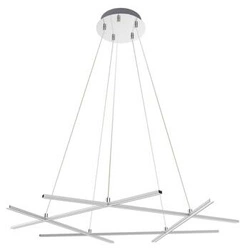 Lampa wisząca LED Andros srebrna 82 cm nowoczesna do salonu kuchni jadalni CANDELLUX