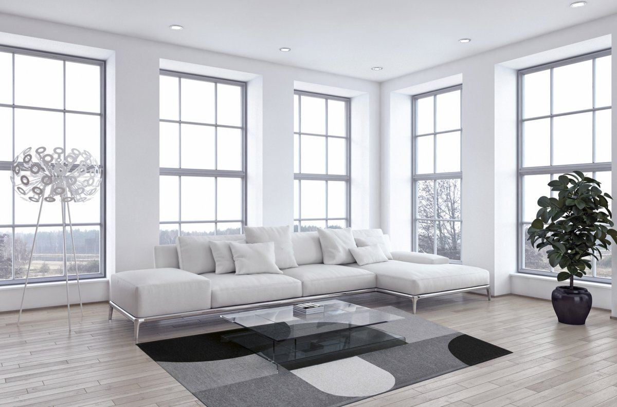 Dywan do salonu Rene Grey 160x230 nowoczesny geometryczny antypoślizgowy Magic Home