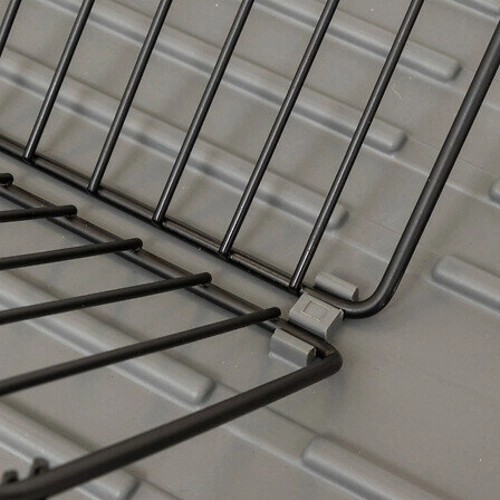 Ociekacz do naczyń na blat szary 5five simply smart prostokątny z wyjmowaną tacą 58 cm