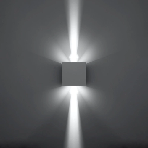 Kinkiet ścienny LED Luca biały nowoczesny aluminiowy do salonu, sypialni i na taras IP54