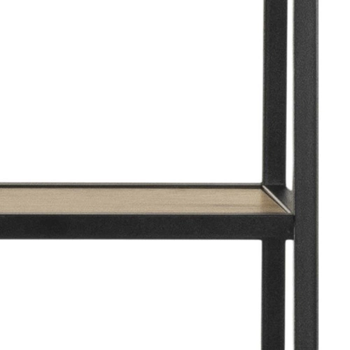 Regał metalowy z szufladą i blatem Seaford do salonu i biura w stylu loftowym 77 cm