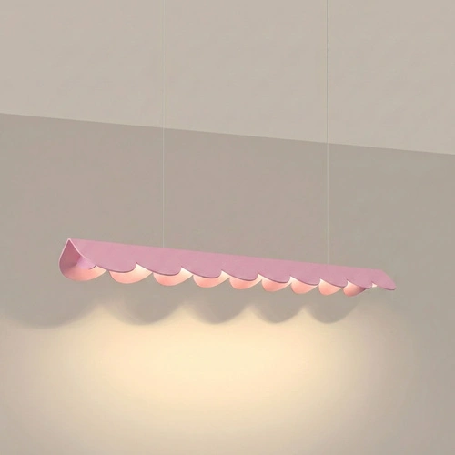 Lampa wisząca BISCUIT 100 różowa LED nad wyspę regulowana