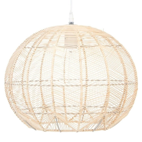 Lampa wisząca rattanowa boho Kita do salonu i jadalni naturalna Atmosphera 38 cm