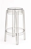 Hoker transparentny Ghost 75 cm nowoczesny stołek barowy do kuchni i jadalni D2.DESIGN