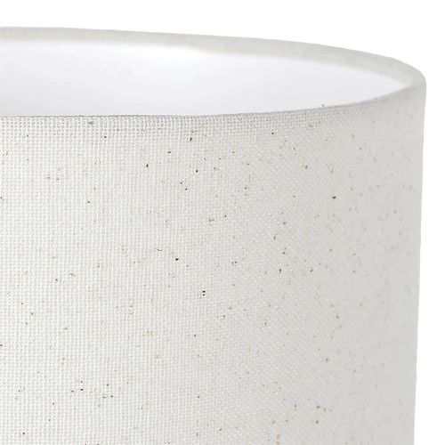 Lampka nocna ceramiczna Lamil kremowa z abażurem do sypialni nowoczesna Intesi 50 cm