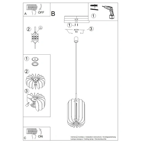 Lampa wisząca MULA 27 żółta nowoczesna do salonu, kuchni lub nad stół z filcu