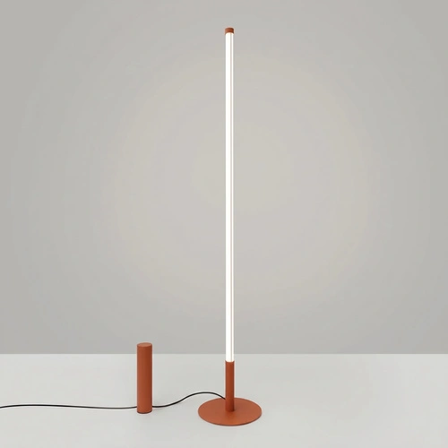 Lampa stojąca do salonu TRANG nowoczesna LED terrakota 150 cm