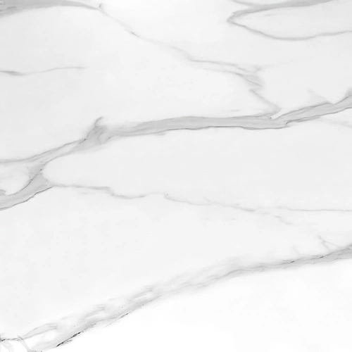 Stół rozkładany Wireno biały marmur nowoczesny do jadalni i salonu na jednej nodze 160-200 cm