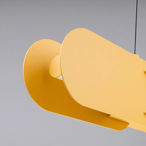Lampa wisząca CHAIN 158 LED żółta nowoczesna nad stół do jadalni