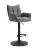 Hoker Merys nowoczesny tapicerowany obrotowy z podłokietnikami do kuchni grafitowy