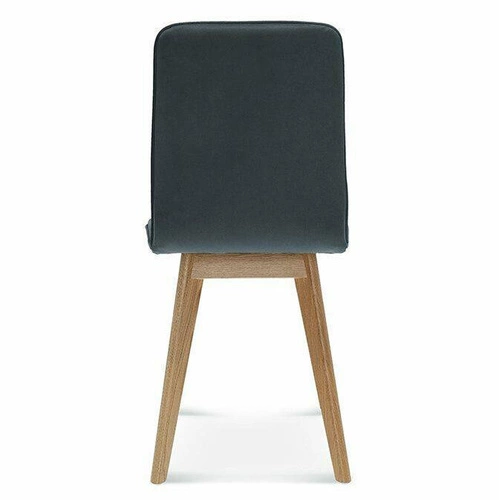 Krzesło tapicerowane skóra naturalna Fameg Cleo do jadalni i salonu personalizowane buk