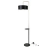 Lampa podłogowa Impact  czarny+złoty  matowy 1x40W E27 abażur czarny