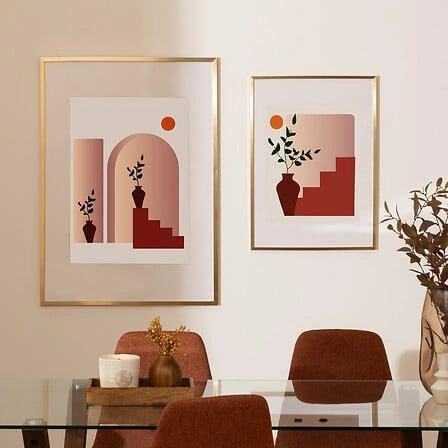 Złota ramka na zdjęcia 50x70 Manu Atmosphera nowoczesna wisząca na ścianę