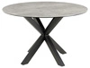 Stół do jadalni Heaven 120 cm szary ceramiczny blat czarne nogi nowoczesny Actona