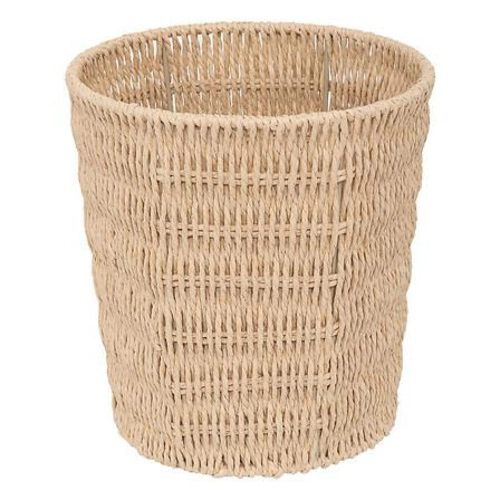 Kosz na śmieci biurowy Kord naturalny pleciony boho do kuchni i gabinetu 5five