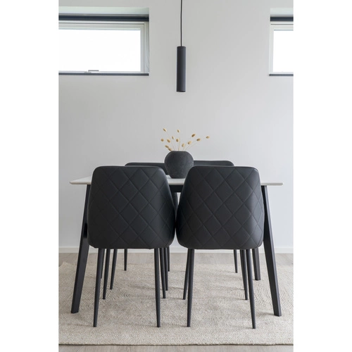 Lampa wisząca Paris czarna LED nowoczesna regulowana do salonu kuchni nad wyspę