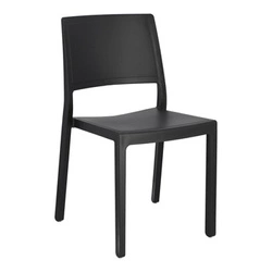 Krzesło ogrodowe z tworzywa sztucznego Kate SCAB Design antracytowe, sztaplowane, łatwe czyszczenie
