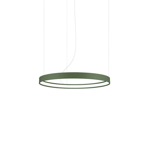 Żyrandol LED RIO 55 nowoczesny zielona oliwka regulowany do salonu kuchni lub jadalni