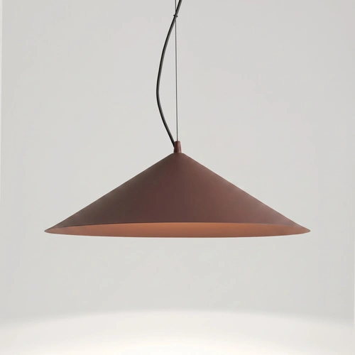 Lampa wisząca FINT LED brązowa do salonu regulowana nowoczesna