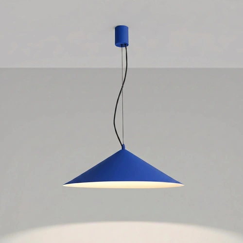 Lampa wisząca FINT LED ultramaryna regulowana do salonu 50 cm