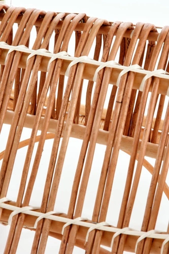 Fotel bujany Kalma wiklinowy boho do salonu i na taras naturalny retro wygodny