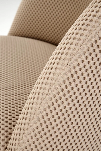 Krzesło biurowe Maeba obrotowe tapicerowane beżowe nowoczesne do biura i sypialni Intesi