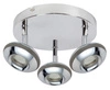 Lampa sufitowa Skipper plafon 3x6W LED cob główka okrągła 1e z przegubem kd system chrom
