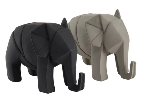 Figurka Elephant Origami czarny