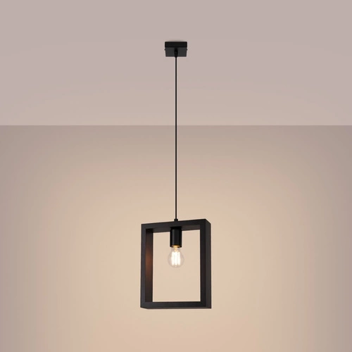 Lampa wisząca ARIES wenge drewniana regulowana do salonu i jadalni nowoczesna 24 cm