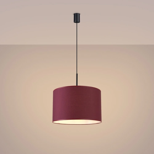 Lampa wisząca NEVIA burgund minimalistyczna do salonu i jadalni 40 cm