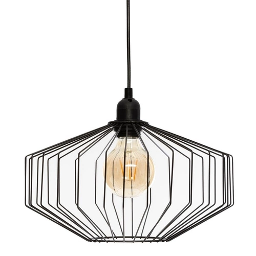 Lampa wisząca Azur czarna nowoczesna metalowa regulowana do salonu i jadalni 30,5 cm