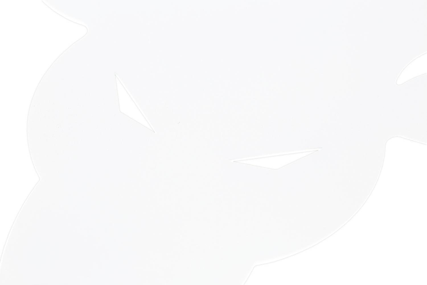 Wieszak ścienny Poroże biały nowoczesny metalowy do przedpokoju na kurtki Intesi