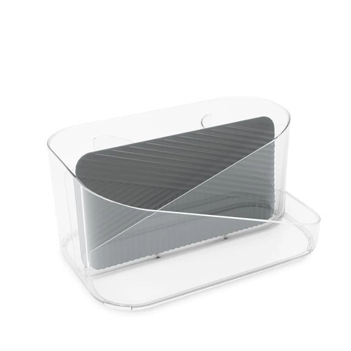 Umbra Glam II organizer na kosmetyki do szuflady transparentny nowoczesny z przegródkami 27 cm