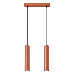 Lampa wisząca LAGOS 2 ochra czerwona