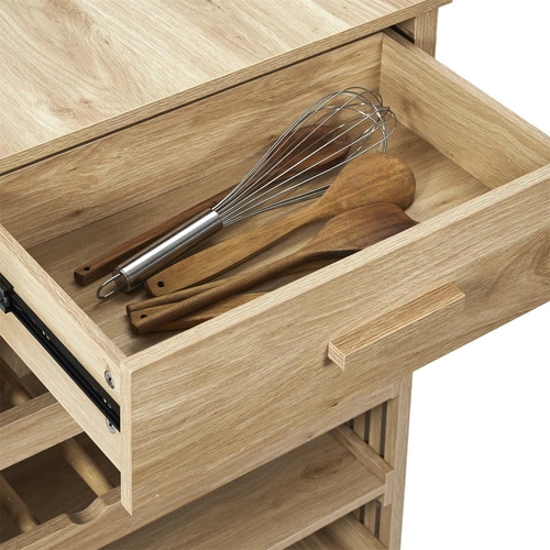 Wyspa kuchenna na kółkach Klaus Intesi skandynawska pojemna z szufladami do kuchni 105 cm