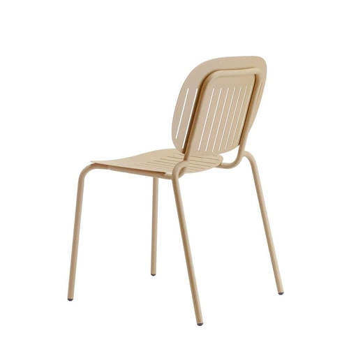 Krzesło metalowe ogrodowe Si-Si SCAB Design szare nowoczesne do ogrodu, tarasu i restauracji