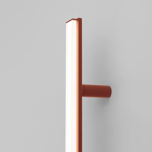 Kinkiet ścienny LED LAGOM 120 czerwony nowoczesny do salonu i sypialni aluminium Thoro