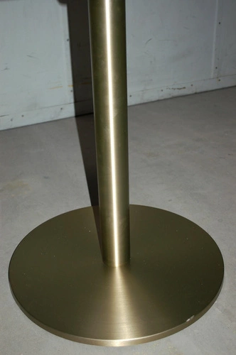 Stół okrągły Corby drewno/złoty Outlet