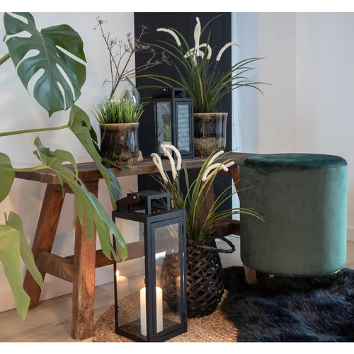 Ławka drewniana do przedpokoju Barcelona Intesi z naturalnego drewna tekowego w stylu skandynawskim