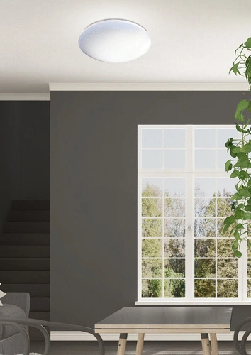 Plafon sufitowy LED Sky efect 2 biały okrągły 51 cm do salonu i sypialni CANDELLUX